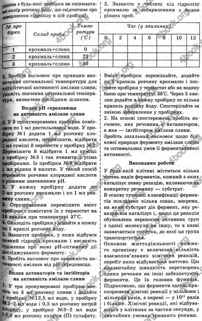 Відповіді Біологія 10 клас Межжерін. ГДЗ