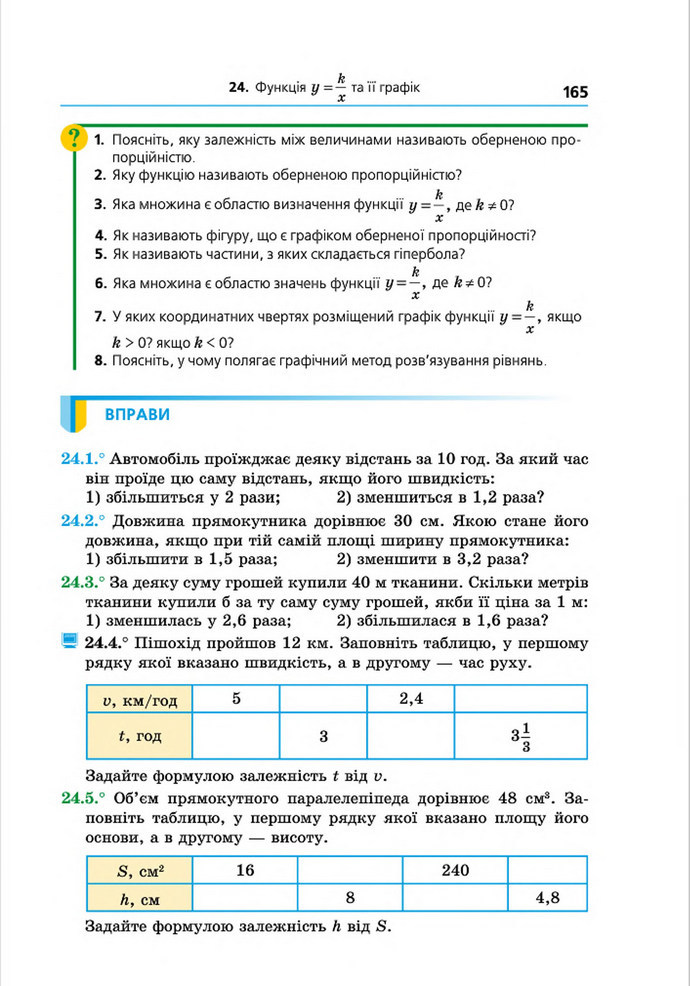 Підручник Алгебра 8 клас Мерзляк поглиблений