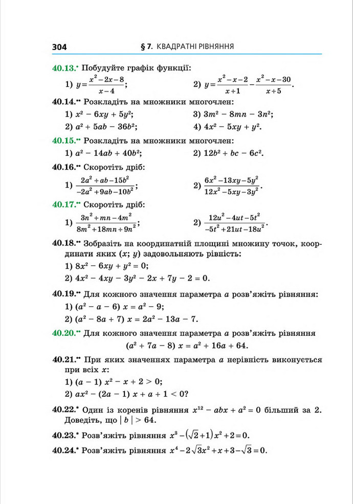 Підручник Алгебра 8 клас Мерзляк поглиблений