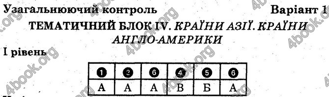 Відповіді зошит Географія 10 клас Вовк. ГДЗ