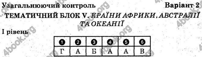 Відповіді зошит Географія 10 клас Вовк. ГДЗ