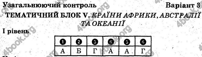 Відповіді зошит Географія 10 клас Вовк. ГДЗ