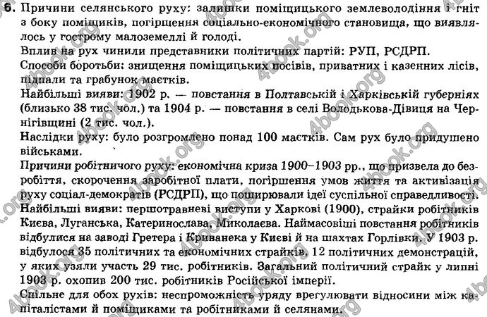 Відповіді Історія України 10 клас Реєнт. ГДЗ