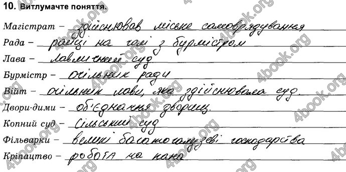Відповіді Зошит Історія України 8 клас Власов. ГДЗ