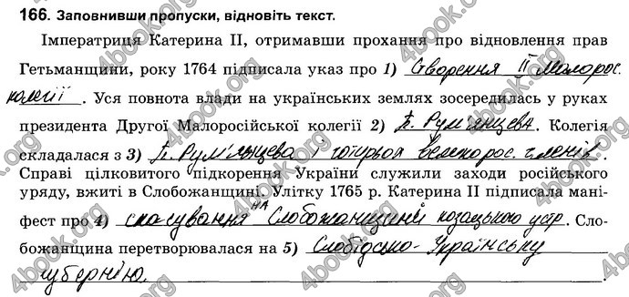 Відповіді Зошит Історія України 8 клас Власов. ГДЗ