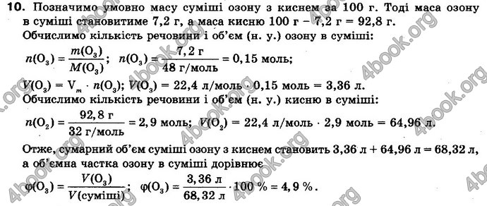 Відповіді Хімія 10 клас Попель. ГДЗ