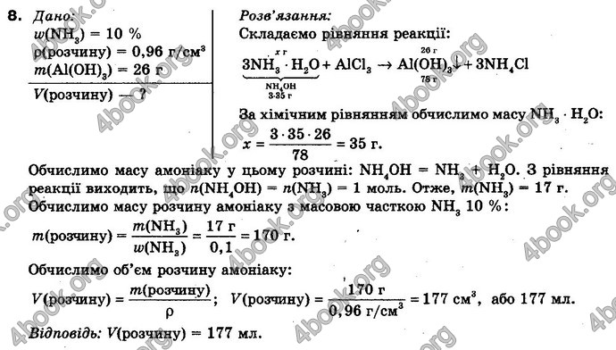 Відповіді Хімія 10 клас Попель. ГДЗ