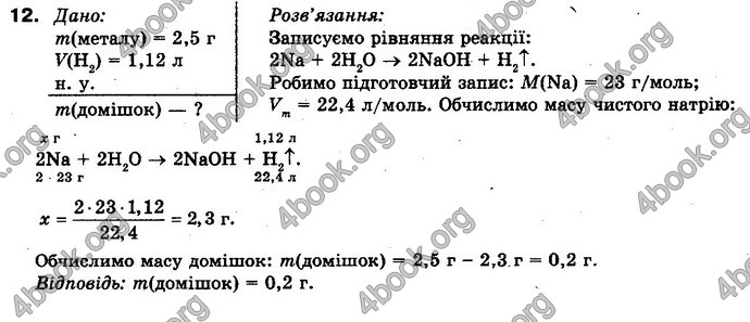 Відповіді Хімія 10 клас Попель. ГДЗ