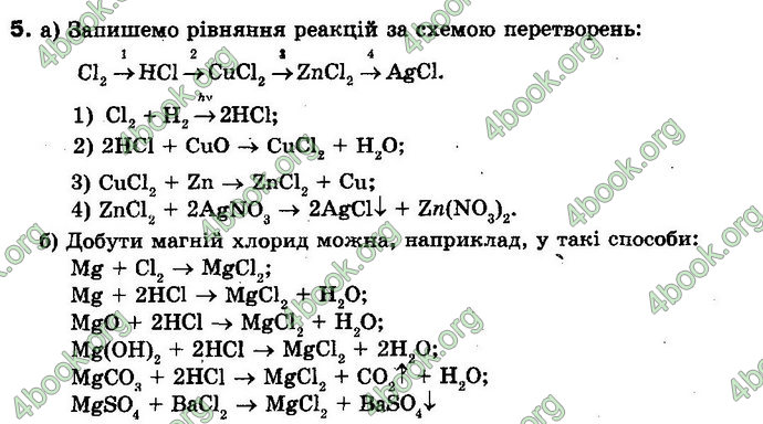 Відповіді Хімія 10 клас Буринська. ГДЗ