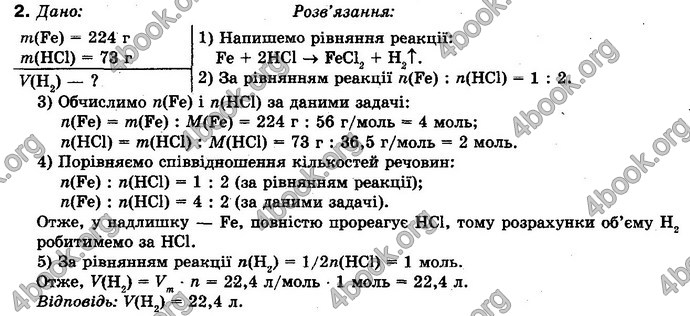 Відповіді Хімія 10 клас Буринська. ГДЗ