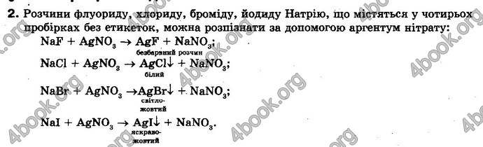 Відповіді Хімія 10 клас Буринська. ГДЗ