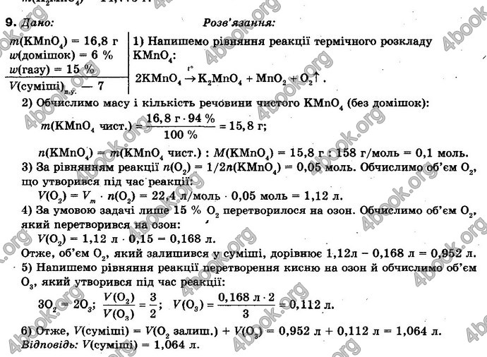 Відповіді Хімія 10 клас Буринська. ГДЗ