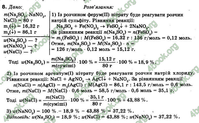 Відповіді Хімія 10 клас Буринська. ГДЗ