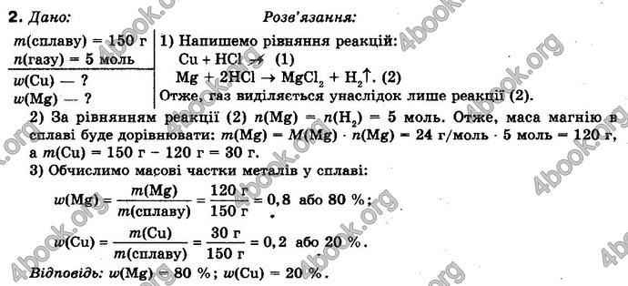 Відповіді Хімія 10 клас Буринська. ГДЗ