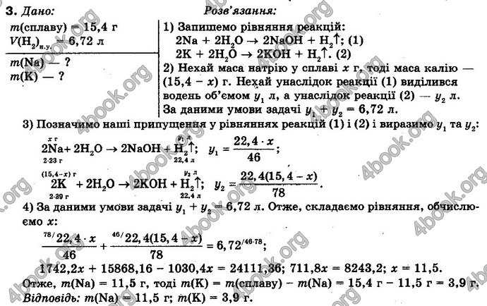 Відповіді Хімія 10 клас Буринська. ГДЗ