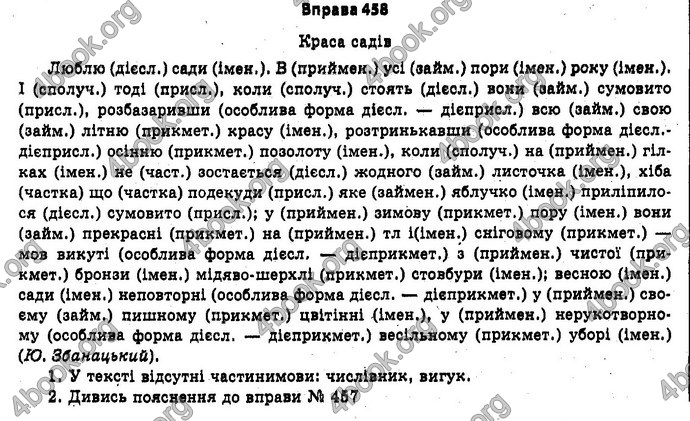 Ответы Українська мова 11 класс Бондаренко. ГДЗ