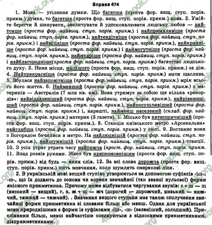 Ответы Українська мова 11 класс Бондаренко. ГДЗ