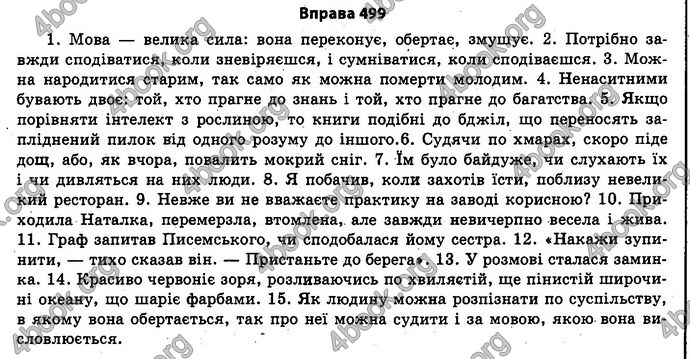 Ответы Українська мова 11 класс Бондаренко. ГДЗ