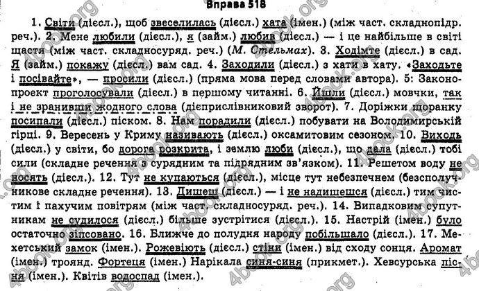 Ответы Українська мова 11 класс Бондаренко. ГДЗ