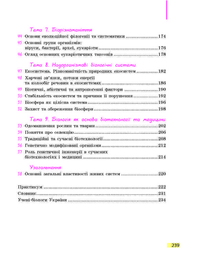 Підручник Біологія 9 клас Задорожний 2017