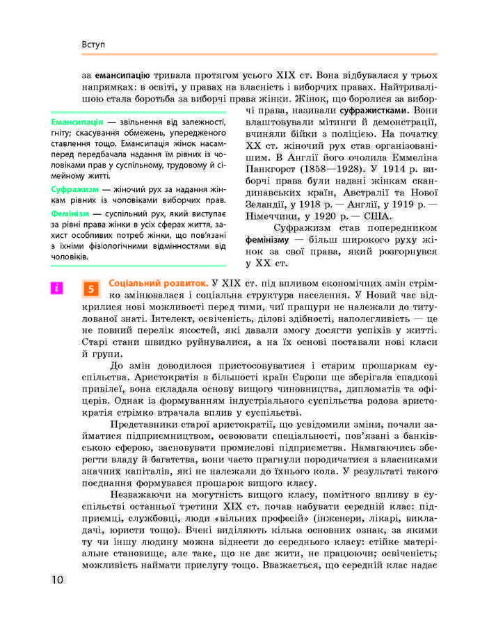 Підручник Всесвітня історія 9 клас Гісем