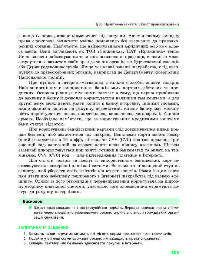 Підручник Основи правознавства 9 клас Святокум