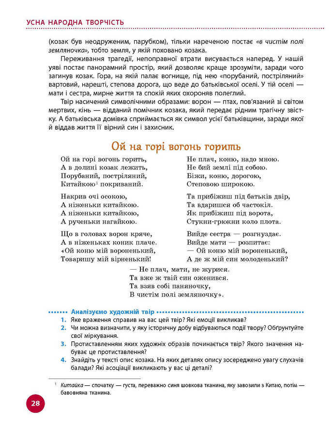 Підручник Українська література 9 клас Борзенко