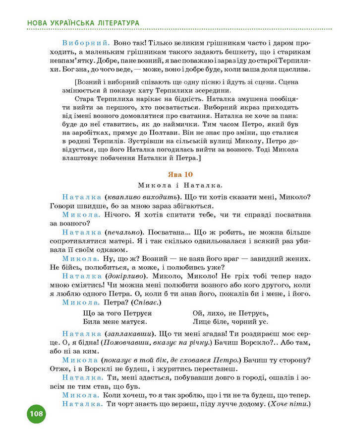 Підручник Українська література 9 клас Борзенко