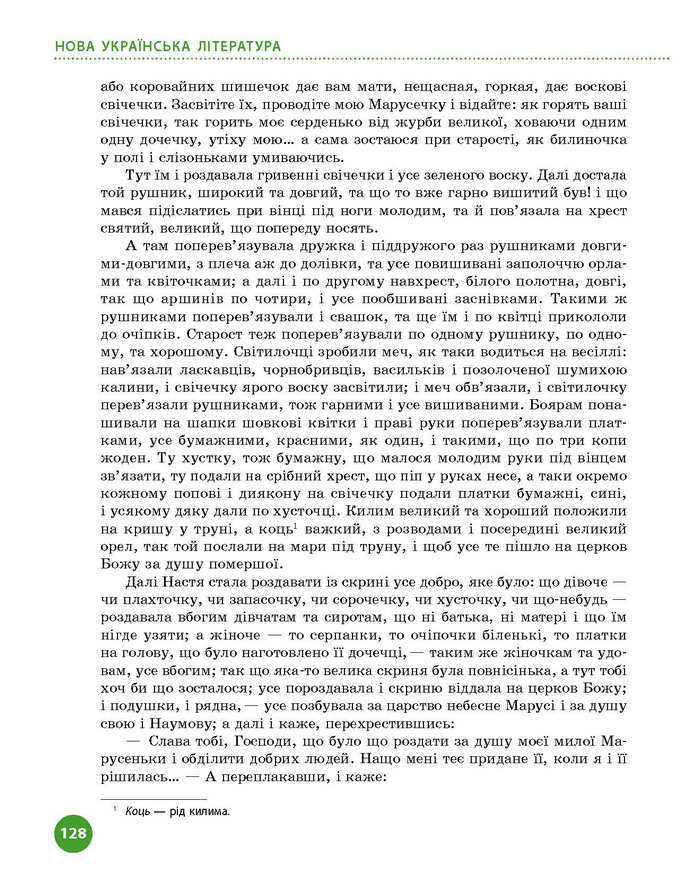 Підручник Українська література 9 клас Борзенко