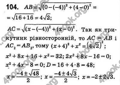 Відповіді Геометрія 9 клас Істер 2017. ГДЗ