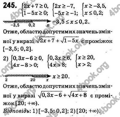 Відповіді Алгебра 9 клас Істер. ГДЗ