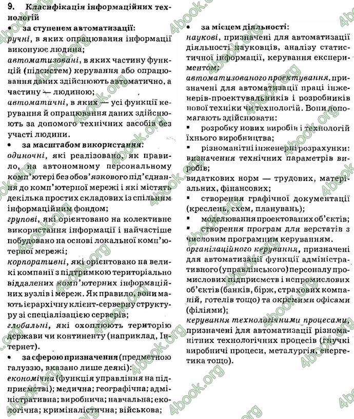 Відповіді Інформатика 9 клас Ривкінд 2017. ГДЗ