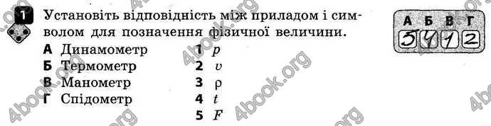 Відповіді Зошит контроль Фізика 8 клас Божинова 2016. ГДЗ