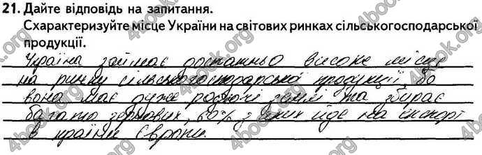 Відповіді Зошит контрольні Географія 9 клас Кобернік. ГДЗ