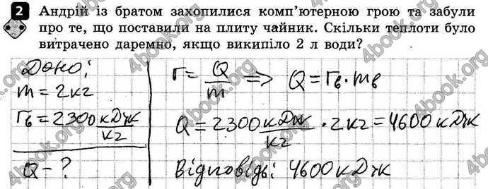 Відповіді Зошит контроль Фізика 8 клас Божинова 2016. ГДЗ