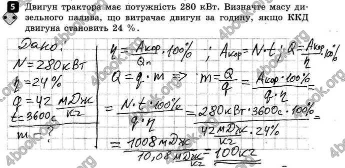 Відповіді Зошит контроль Фізика 8 клас Божинова 2016. ГДЗ