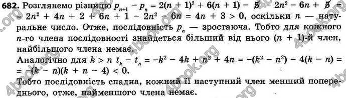 Відповіді Алгебра 9 клас Істер. ГДЗ