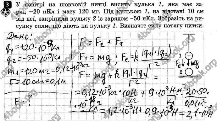 Відповіді Зошит контроль Фізика 8 клас Божинова 2016. ГДЗ