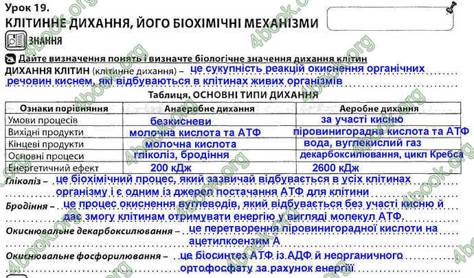 Відповіді Зошит Біологія 9 клас Соболь. ГДЗ