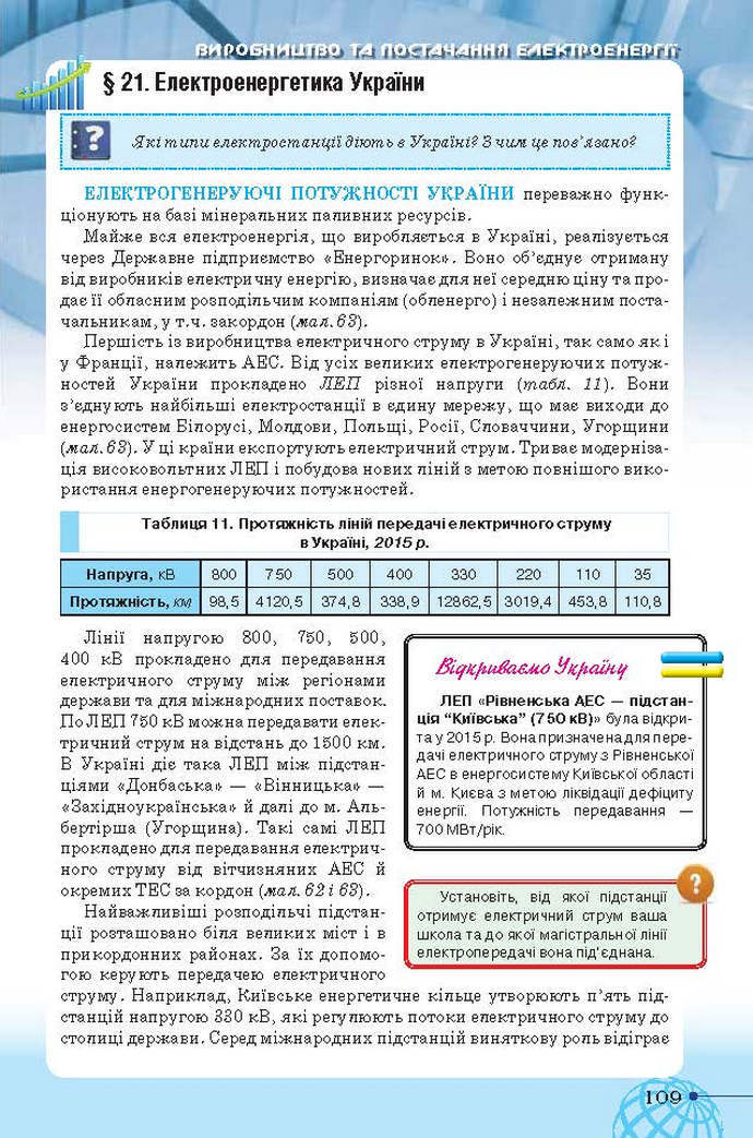 Географія 9 клас Гільберг 2017