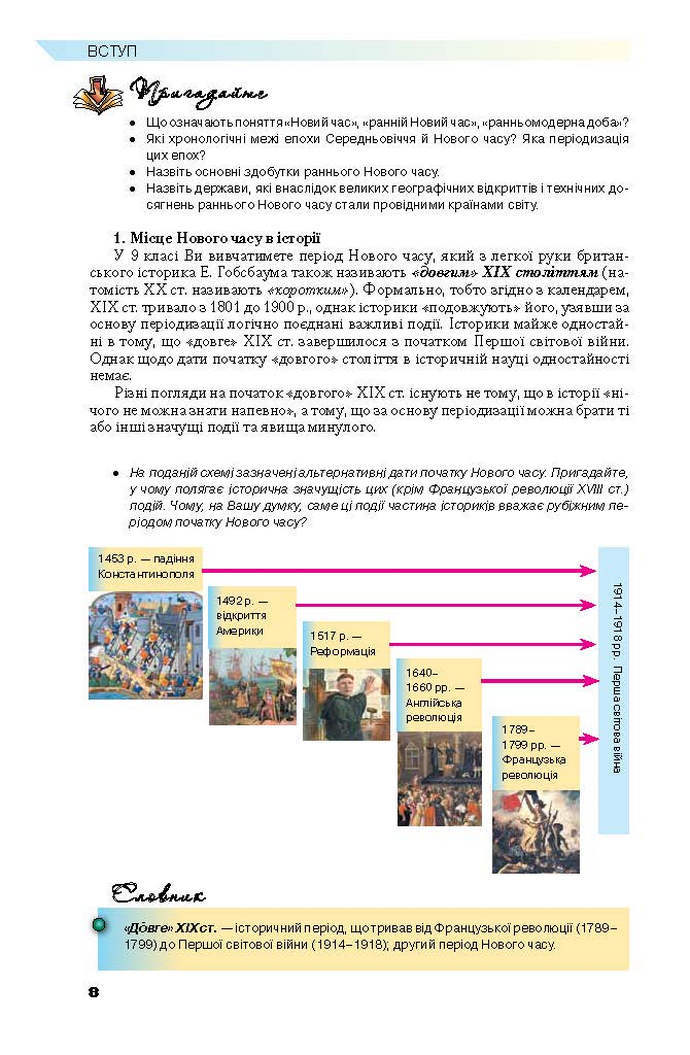 Всесвітня історія 9 клас Полянський