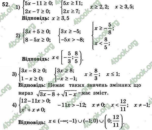 Відповіді Збірник задач Алгебра 9 клас Мерзляк 2017. ГДЗ