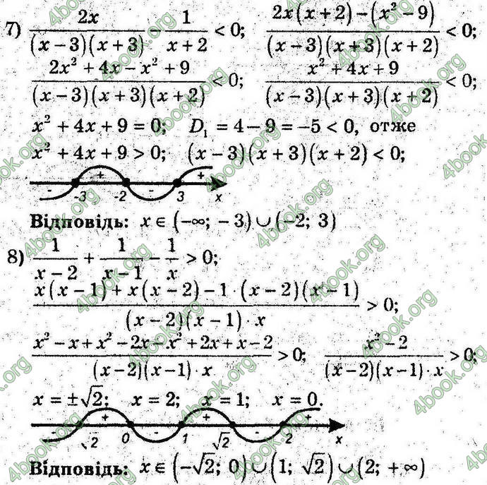 Відповіді Алгебра 9 клас Мерзляк 2017. ГДЗ (Погл.)