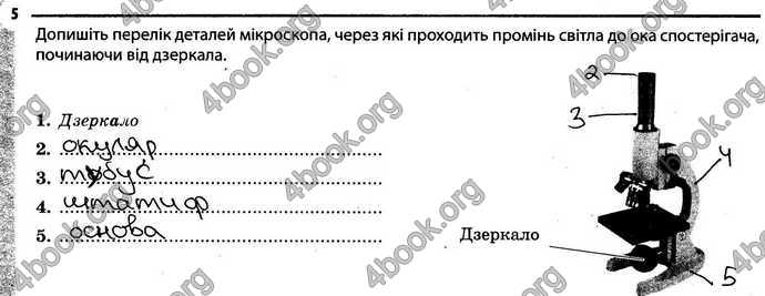 Відповіді Зошит Біологія 6 клас Задорожний. ГДЗ