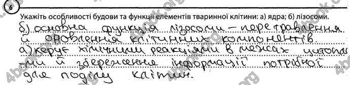 Відповіді Зошит Біологія 6 клас Задорожний. ГДЗ