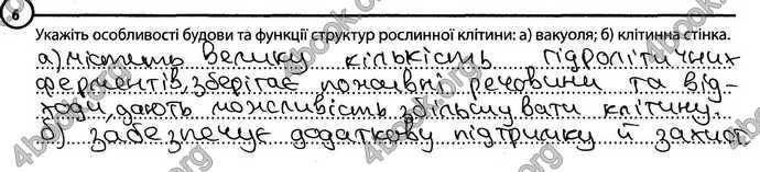 Відповіді Зошит Біологія 6 клас Задорожний. ГДЗ