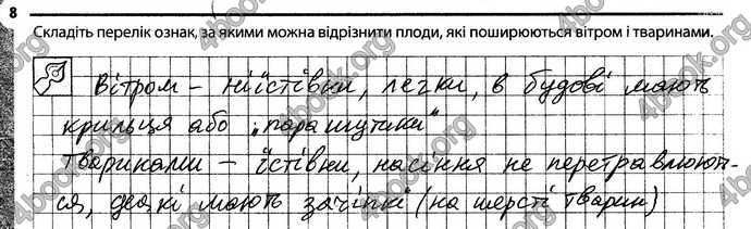 Відповіді Зошит Біологія 6 клас Задорожний. ГДЗ