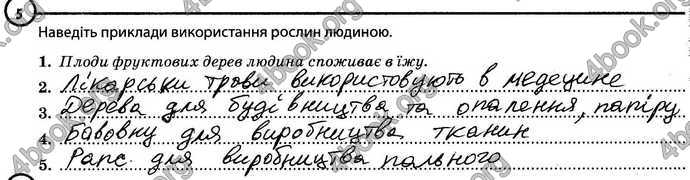 Відповіді Зошит Біологія 6 клас Задорожний. ГДЗ