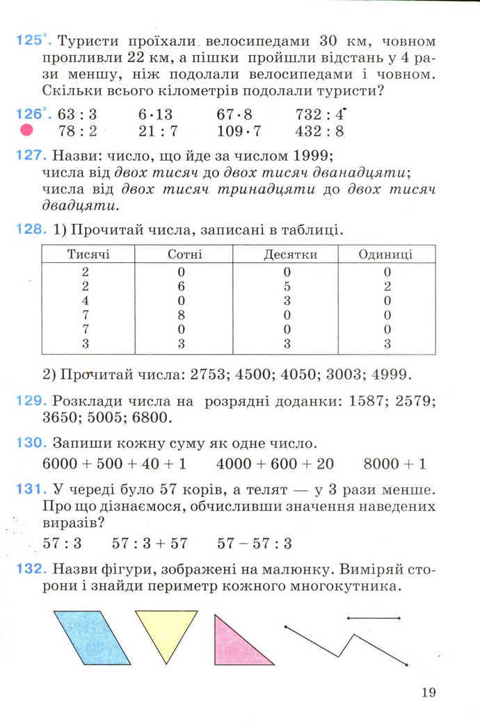 Математика 4 клас Богданович 2004