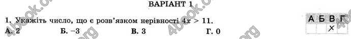 Відповіді Зошит Алгебра 9 клас Істер. ГДЗ